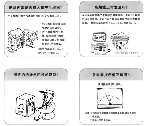 TIG焊机的定期检查